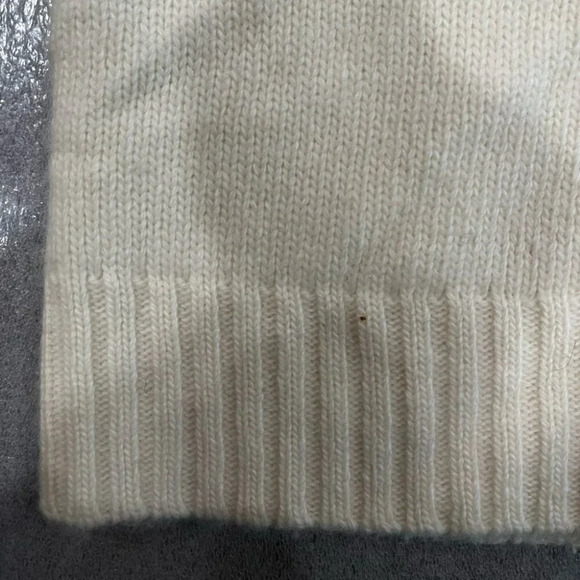 [S] Lauren Ralph Lauren Ivory Wool Angora Cashmere Turtleneck Knit Sweater - Picture 4 of 9